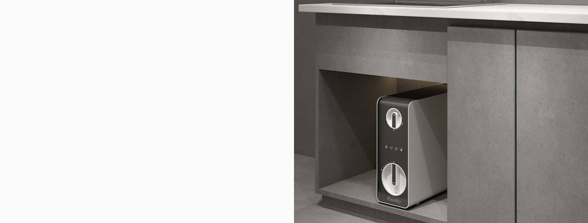 <h4>小身材<br>不占空間</h4>
<p>無罐設計，側抽濾芯，免去繁雜工序，使用更省心。</p>