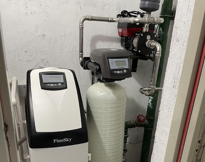 深圳合泰御景翠峰小區 安裝法茲前置過濾器+中央凈水機+軟水機(圖1) 法茲前置過濾器+中央凈水機+軟水機